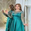 Nov Aso 2023 Ebi Arabic A-Line Sequined Платья невесты Сексуальные атласные вечерние выпускное вечера