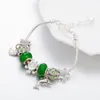 Strand ANNAPAER Design luxe taille librement réglable doux vert perle coeur dauphin Animal pendentif Bracelet bijoux pour Feminina