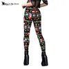 Leggings pour femmes Youre My Secret Ladies Ceinture de Noël Impression 3D Automne Hiver Motif d'arbre de Noël Slim Élastique Taille Haute Skinny Leggins 231018