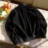 Skórzana skórzana skórzana kurtka bombowca dla mężczyzn dla mężczyzn luźna krótka dopasowanie kampus wojskowych strój baseballowy wiosenny jesień