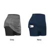 Active Shorts Women Elastic Workout Yoga Running Casual Tennis Skirt Fitness With Side Pocket Sports High Waist Soft Golf Athletic Skort