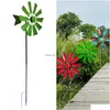 Garden Decorations Garden Decorations 28In Wind Spinner Decorative Lawn Ornament Mill Scpture Metal Windmill For Yard Outdoo Dhgarden Dhhem