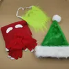 Nuevo conjunto de regalo de Navidad sombrero bufanda guantes barba máscara ceja suministros de fiesta