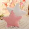 Plush Pillows Cushions Cloud Plush Pillow Pink White Stuffed Soft Star Throw Pillow Moon Cushion Baby Kids Pillow Sofa Home Decor Girls Pillow Cushion 231017