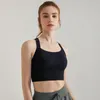 Tenue de yoga Qiele High Impact Sport Bra Femmes Femme Shockproof Gathering Cup de couture fixe Amigration de sports élastiques anti-sag