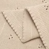 Couvertures pour nouveau-né, couvertures tricotées pour bébés garçons et filles, en coton, lange d'emmaillotage, couverture de sac de couchage pour tout-petits, accessoires