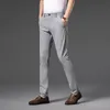 Pantalones para hombres OUSSYU Ropa de marca Otoño Invierno Plaid Hombres Negocios Rojo Caqui Gris Traje Pantalón Slim Classic Boda Pantalones formales Masculino 231018