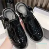 2023-Moda scarpe accessori sneakers designer casual nero piatto in pelle di vitello sneakers con piattaforma retròdrive dancing running calzaturificio da donna