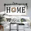 Decorative Flowers Artificial Rose Hydrangea Wreath Spring Summer Faux Floral Long Leaf Tulipe For Front Door Hanging Dropship