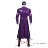 Wysokie ewolucyjne kostium cosplay fioletowe skórzane ubrania kaski garniturze 3 przebrania ewolucyjne stroje do Halloweencosplay