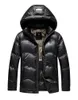 Doudoune Parkas pour hommes, manteau d'hiver avec capuche, doudoune, hauts coupe-vent, vêtements d'extérieur noirs, pardessus chaud XL 2XL 3XL 4XL