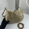 Дизайнерская сумка на плечо Blingbling Роскошная сумка для подмышек для женщин Модные сумки через плечо Cleo Старомодная ретро-сумка вогнутой формы Винтажный повседневный кошелек