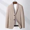 Abiti da uomo Trendy Primavera Autunno Blazer slim fit Giacca di lana casual Abbigliamento per cappotto da sposa per ufficio per banchetti di alta qualità