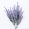 Flores decorativas 1 PCS Decoração de casa Trigo Lavanda Artificial Reunindo Plantas Em Vaso Buquê De Plástico Flor Falsa