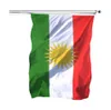 Kurdistan flagga 90x150cm kurdiska nationella landsflaggor 3x5 ft polyester tyg tryckt flaggbannrar med hög kvalitet 8480310
