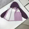 gglies luxury kids coat designer Multi color stitching design Child Hooded jacket Size 110-170 CM high quality Windproof design Baby Outwear Aug30