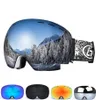Skibrille Snapon Doppelschichtlinse PC Skifahren Antifog UV400 Snowboardbrille Herren Damen Skibrillenetui 2208292307332