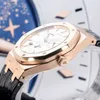 Audpi Royal Large Dial Oak Watch Mens Quartz Movement Watch Multifunction Wristwatch Epic 26120or Series Dual Time Zone Power Reserve 18k Rose Gold Automat WN-W0A1