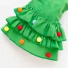 Dog Apparel Pet Costume Puppy Christmas Cloak With Star And Pompons Cat Santa Cape Hat Party Cosplay Dresses For Cats Small Dogs