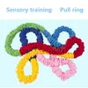 Autres jouets Kid Outdoor Toy Sports Rainbow Stretchy Pull Rope Multi Player Team Exercice Sensory Training Enfants Kindergarten Game 231017