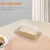 食器セットバターバター透明な透明料理保管プレートフルーツトレイ蓋容器家庭用バンケットパン