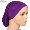 Roupas étnicas BOHOWAII Muçulmano Islâmico Bonnet Hijab Caps 20 Cores Alta Qualidade Hidjab Mulheres Sob Lenço Casual Turbante