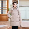 Damen Daunenparka Wintermantel Damenjacke Puffer Koreanischer Stil Lang Damen Baumwolle 231018