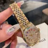 Orologio di design di lusso intarsiato con diamanti squisiti Cinturino in acciaio inossidabile da 31 mm da donna alla moda Movimento al quarzo importato Orologio RLX AAA impermeabile Montres di alta qualità