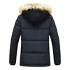 Męskie Parkas 2023 Mężczyźni Winter Parka Pole polar w podszewce grube z kapturem futra płaszcz kołnierza męskiego rozmiar 5xl Pluszowa kurtka jesienna robota czarna limita 231017