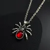 Chaînes Modoma Halloween Gothic Femmes Collier Dark Spider Pendentif Design minimaliste Y2K Accessoires Mode Bijoux Esthétique