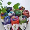 Fabric and Sewing 100 Wool Yarn for Knitting Dyed Rainbow Crochet Fancy y HandWoven Colorful Scores Cashmere Thread 8PCS 231017
