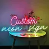 Nouveauté Articles Private Custom Neon Sign Nom Personnalise Design Business Room Mur LED LED ANNIVERSAIRE DÉCORME DE MARIAGE DÉCORT