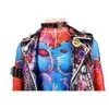 Punk Spider Cosplay Costume Superhero Cosplay Cool Denim Vest Shirt Pants Mask Wig Shoes Spider Suit Halloween Role Playing Suit