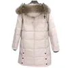 女性のデザイナーカナディアングースミッドレングスバージョンパフジャケットダウンパーカー冬の厚い温かいコートレディースウインドプルーフストリートウェア926