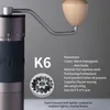 Handmatige koffiemolens Handmatige koffiemolen Verstelbare maalinstelling Kingrinder K0-K6 Roestvrij staal aluminium koffiebonenmolen Conische braammolen 231018