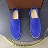 Loro 23s pianas pianas Scarpe eleganti da uomo scarpe mocassini LP ballerine estive da passeggio morbida pelle scamosciata bassa slip on suola in gomma scarpa fatta a mano con scatola 38-46 YJHF