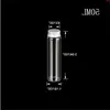 30*100*21mm 50ml Glass Bottles Aluminium Lid Perfume Liquid Container Empty Transparent Clear Gift Wishing Jars 24pcslotgood qty Ulodf