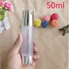 Airless 15 ml 30 ml 50 ml lege vacuümpomp toiletschip cosmetische matte fles mini transparante lotion make-up container 10pcshigh quant Pwnp