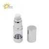 Silver Empty Cosmetic Airless Bottle 15ml 30ml 50ml Portable Refillable Plastic Pump Bottles for Liquid Lotion Essence Vqxpd Cxuoi
