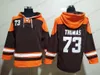 Projektant DIY Amari Cooper Blue Myles Garrett Landry Chubb Ward Watson Winter Plush Sweater Hooded Ins Fashion Youth Młodzież