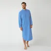 Męskie koszulki Mężczyźni muzułmańskie suknie Jubba thobe arabskie islamskie ubranie na Bliski Wschód Arab Abaya Dubai długie szaty Tradycyjne Kafta269d