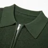 Men's Sweaters Men Thicken Wool 2023 Autumn Winter Man Zippers Turn-down Collar Cashmere Warm Pullovers