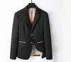 Spring Men Blazer Slim Fit Plaid Casual Single-Breasted kostym Jacka Blazers Mens Formella superjackor Lång ärm Fall Coat