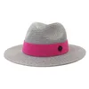 Berretti 2023 Uomo Donna British Classic Jazz Panama Cappelli di paglia per viaggi all'aperto Estate Protezione solare Visiera Cappello da sole all'ingrosso