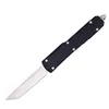 Special Offer 8.86 Inch Auto Tactical Knife D2 Satin Blade Zn-al Alloy Handle Outdoor Camping Survival Knives with Nylon Bag