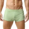 Mäns sömnkläder Boxer Shorts Sleep Underwear Mesh Bottoms Sexiga andningsbara pyjamas Soft Lounge Home Loose