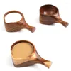 Spoons Multi-purpose Soup Spoon Short Handle Acacia Wood Water Scoop Rice Bowl Coffee Bar Kitchen Household Accessories