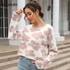 Damesgebreide T-shirts BYGOUBY S-XL Maat Winter damestrui Oversized bloemengebreide damestruien Truien Herfst Vrouwelijke trui Doekoutfits 231011