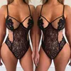 Sutiãs conjuntos hirigin mulheres rendas sexy-lingerie nightwear roupa interior g-string babydoll sem mangas v-pescoço fino sleepwear bodysuits283u