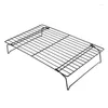 Baking Tools 1PC Single Layer Wire Grid Bread Cake Biscuit Cooling Rack Stainless Steel Egg Tart Tray Kitchen Barbecue Nonstick Shelf